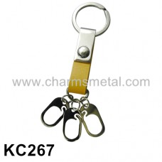 KC267 - Leather With Metal Hooks Key Chain